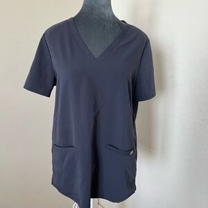 Figs Short Sleeve V-Neck Scrub Top